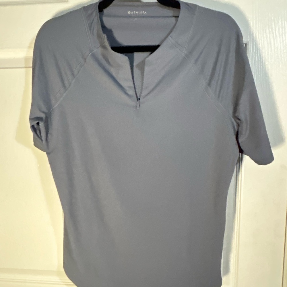 Athleta Gray Athletic Workout Muscle Tee